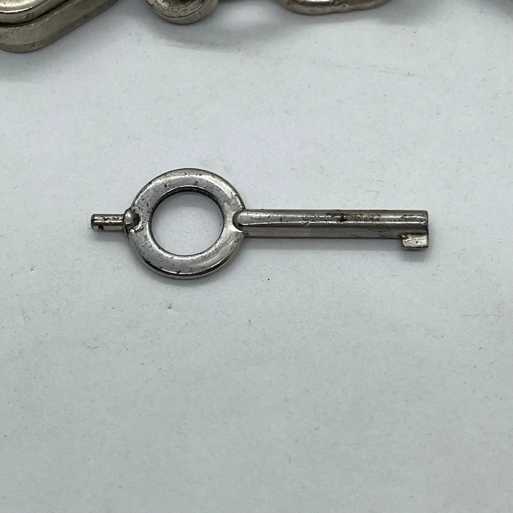 Vintage Smith & Wesson Handcuffs Model 100 Silver Restraints with Key S&W Cuffs